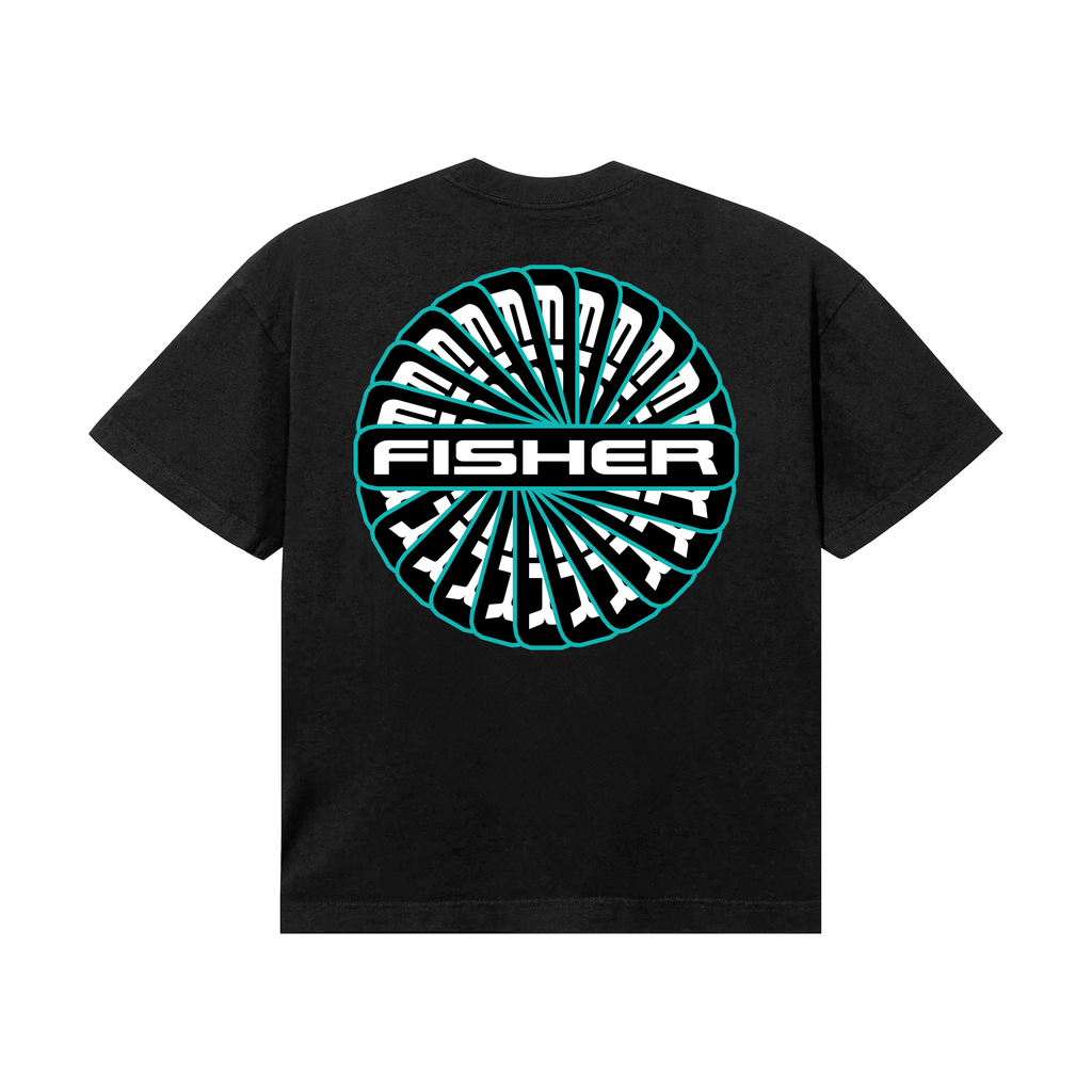 Hypnotized Fisher Tee (Off-Black)