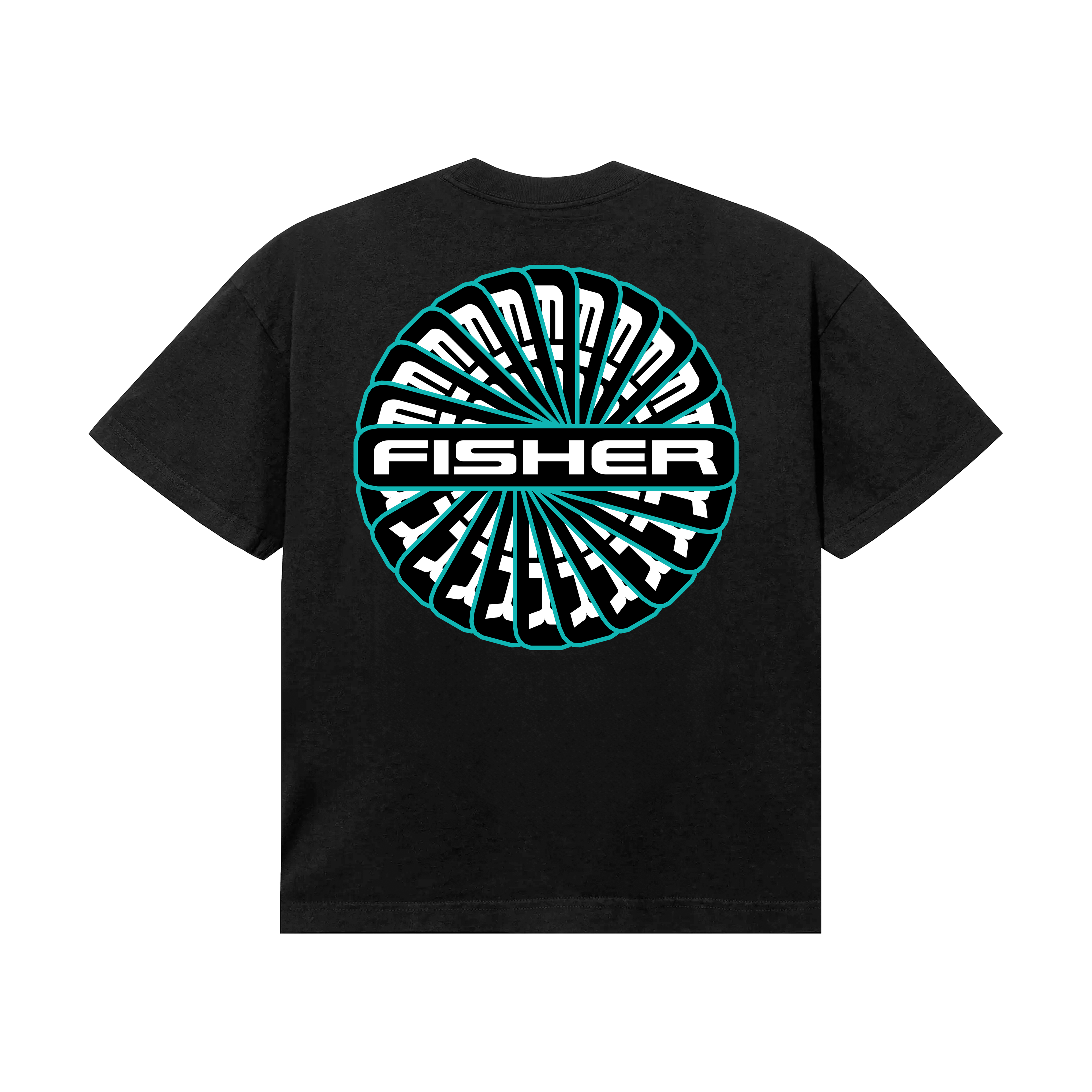 Hypnotized Fisher Tee (Off-Black)