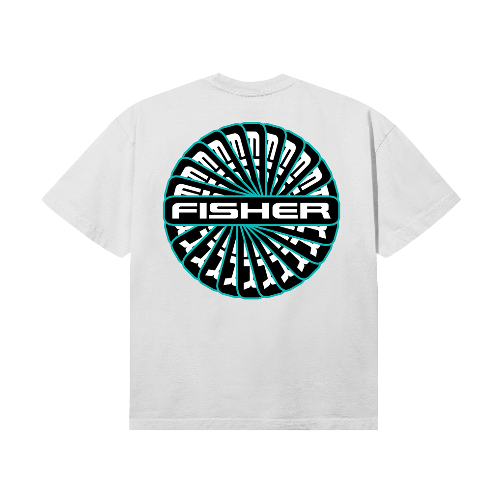 Hypnotized Fisher Tee (White)
