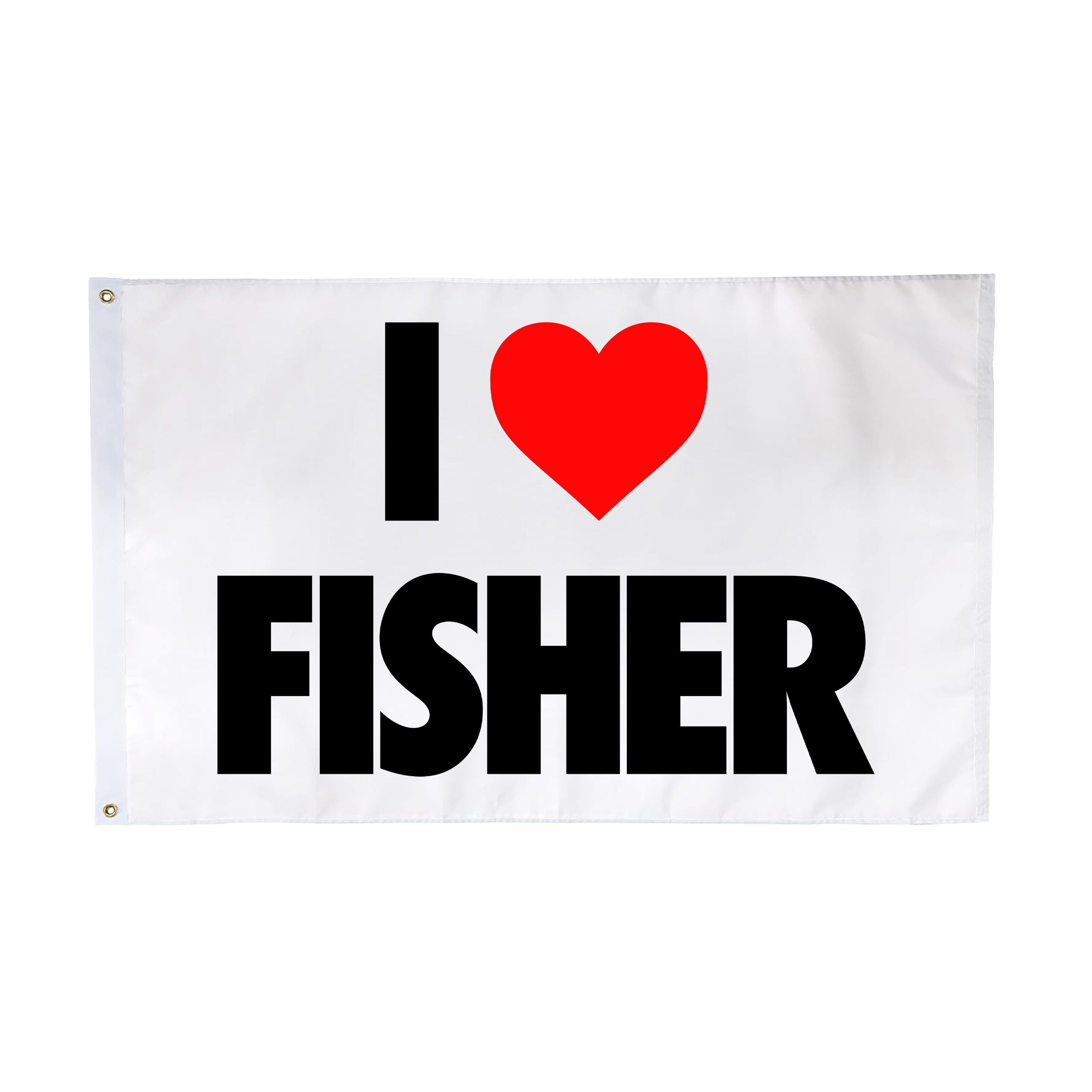 I <3 Fisher Flag