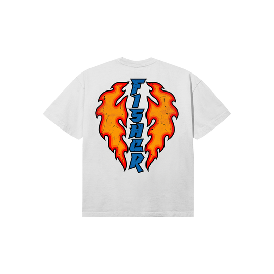 Fisher Flame Logo Tee (White)