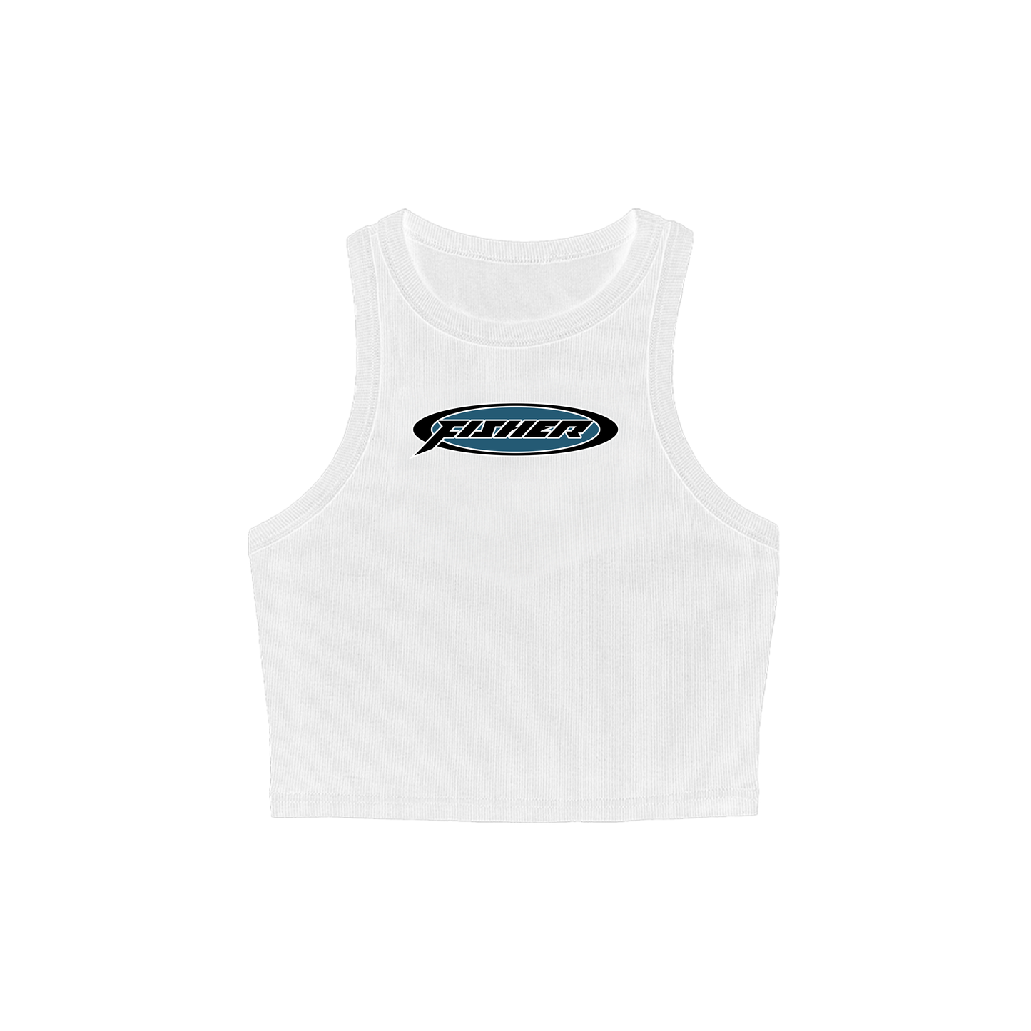 Fisher Cropped Tank (White)