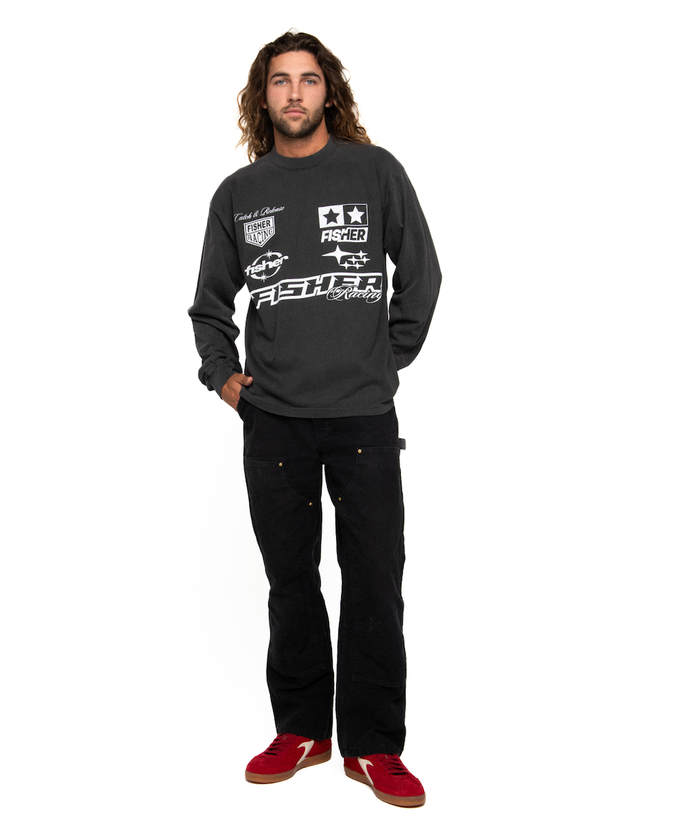 Fisher Racing Long Sleeve (Vintage Black)